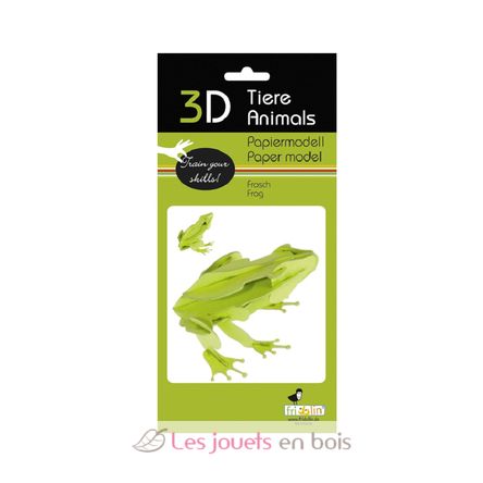 Modello 3D in carta Rana FR-11609 Fridolin 4