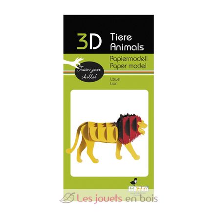 Modello 3D in carta leone FRI-11620 Fridolin 2
