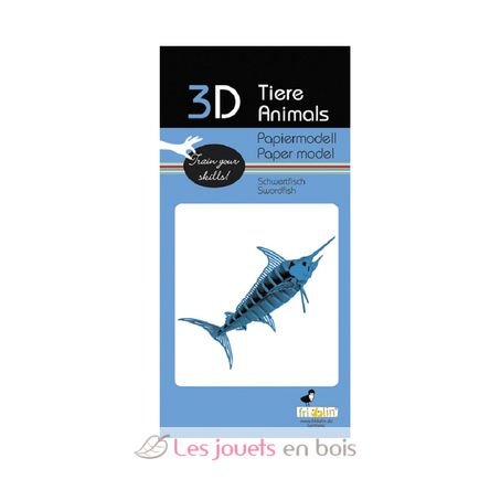 Modello 3D in carta pesce spada FR-11628 Fridolin 2
