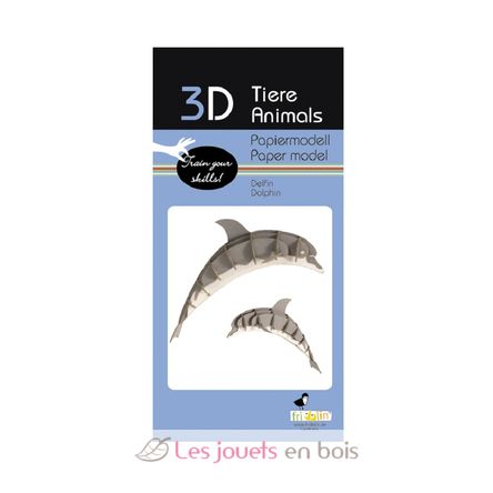 Modello 3D in carta delfino FR-11632 Fridolin 3