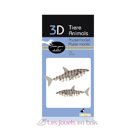 Modello 3D in carta squalo FR-11633 Fridolin 3