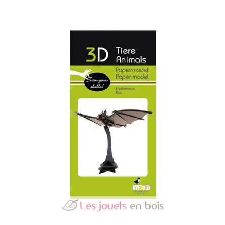 Modello 3D in carta pipistrello FR-11673 Fridolin 2