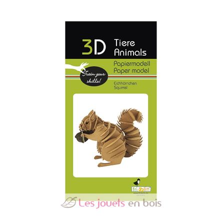 Modello 3D in carta scoiattolo FRI-11723 Fridolin 2
