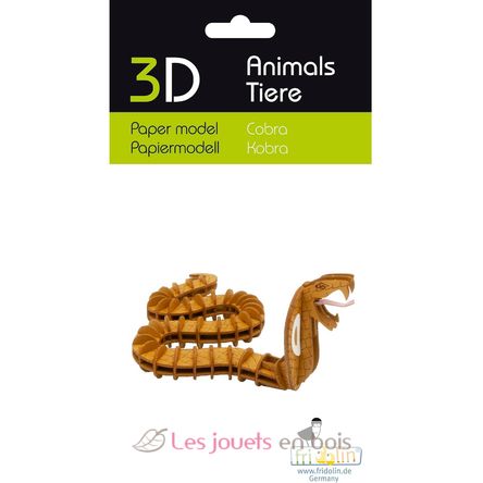 Modello 3D in carta serpente cobra FR-11742 Fridolin 2