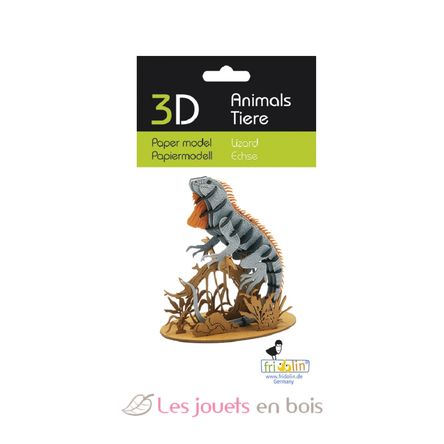 Modello 3D in carta Lucertola FR-11744 Fridolin 2