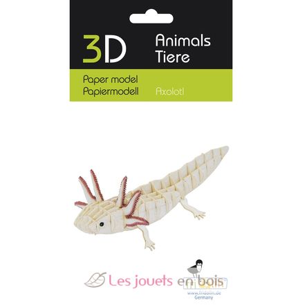 Modello 3D in carta Axolotl FR-11755 Fridolin 2