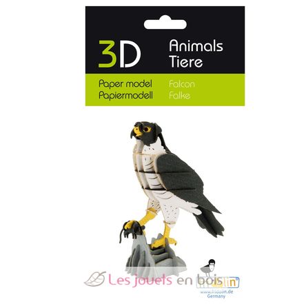 Modello 3D in carta falco FRI-11766 Fridolin 3