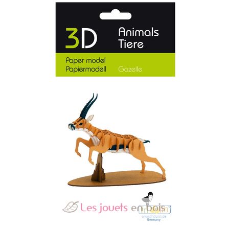 Modello 3D in carta gazzella FRI-11769 Fridolin 3