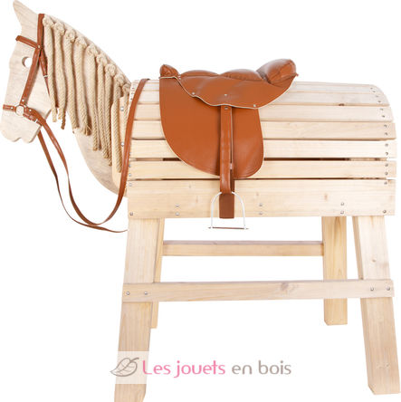 Set con sella e imbrigliatura per cavallo di legno LE11906 Small foot company 3