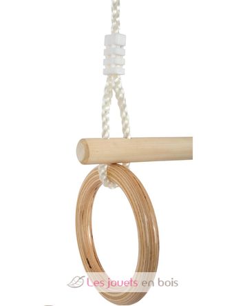 Trapezio con anelli da ginnastica in legno LE11909 Small foot company 2