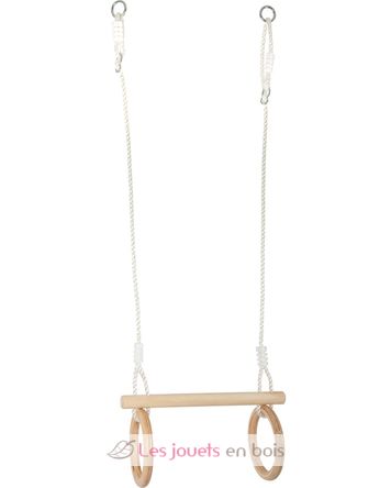 Trapezio con anelli da ginnastica in legno LE11909 Small foot company 1