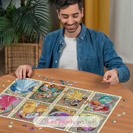 Puzzle Disney Princesses Art 1000 pz RAV12000497 Ravensburger 4