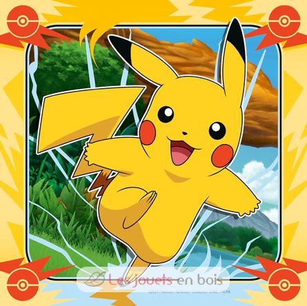 Puzzle Pikachu, Charizard ed Eevee 3x49 pcs RAV12004062 Ravensburger 2