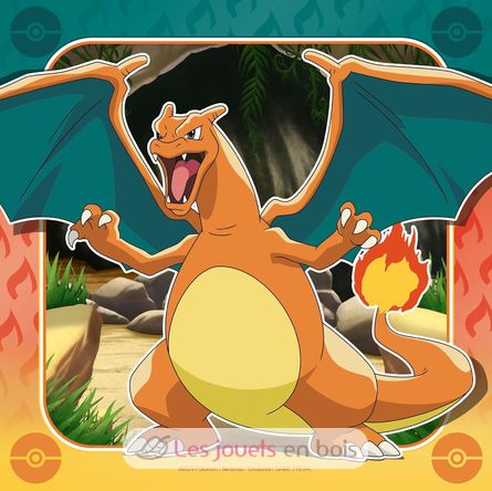 Puzzle Pikachu, Charizard ed Eevee 3x49 pcs RAV12004062 Ravensburger 3