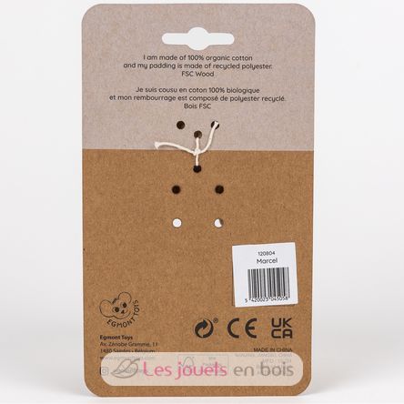 Sonaglio in legno Marcel l'orso EG120804 Egmont Toys 6