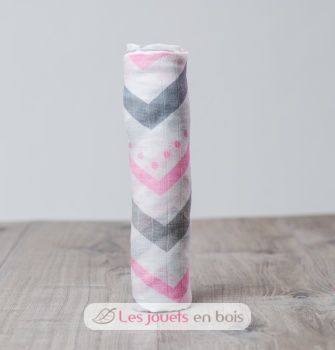 Pannolino in bambù - Rosa Chevron LLJ-121-005-006 Lulujo 3