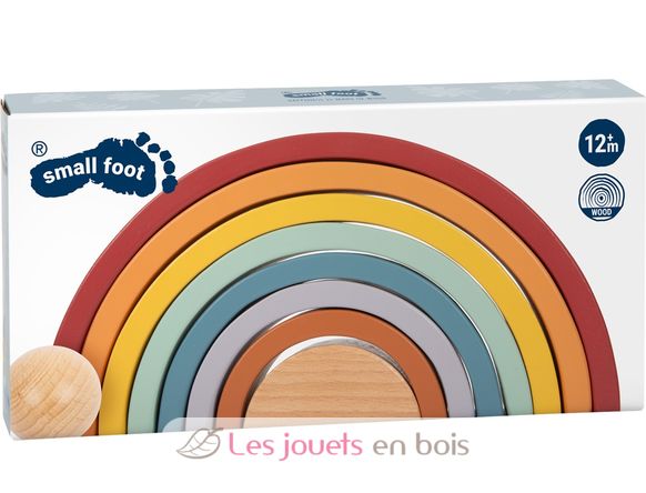 Cubetti da costruzione in legno Arcobaleno Safari LE12318 Small foot company 9