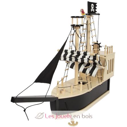 Nave pirata nera LE12411 Plan Toys 4