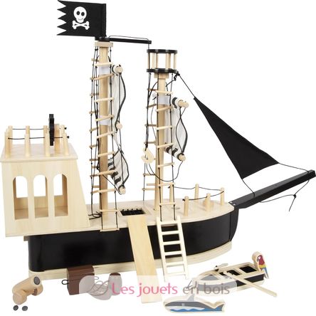 Nave pirata nera LE12411 Plan Toys 1