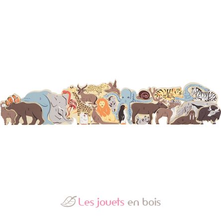 Animali puzzle con lettere LE12465 Small foot company 1