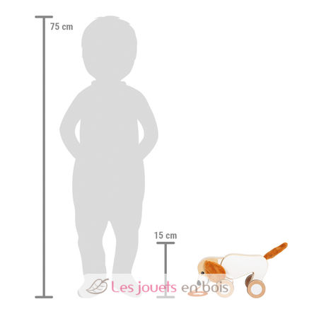Cane da trainare con orecchie scricchiolanti LE12562 Small foot company 4