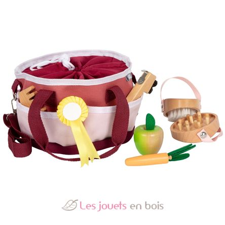 Kit per la cura del cavallo rosso LE12705 Small Foot company 1