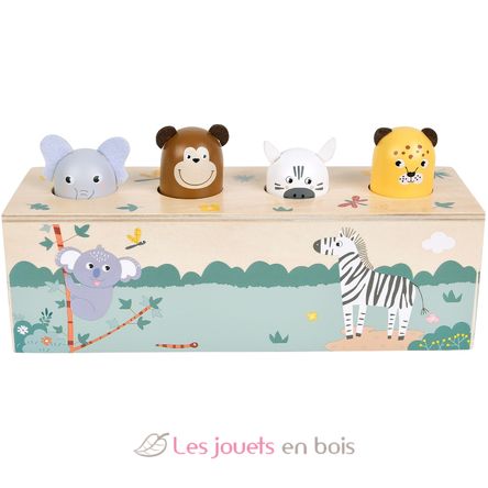 Gioco a pressione con versi degli animali Safari LE12757 Small Foot company 2