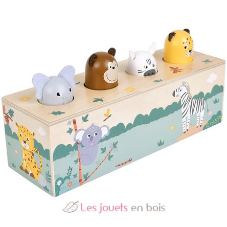 Gioco a pressione con versi degli animali Safari LE12757 Small Foot company 4