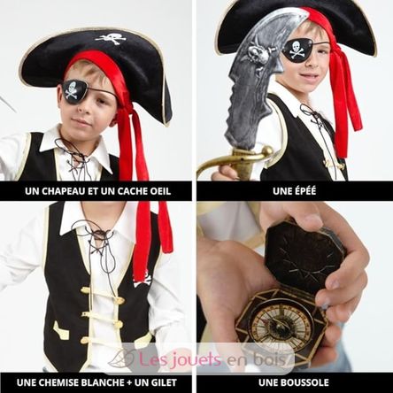 Costume de pirata per bambini, 5-8 anni R159896 Rubies 3