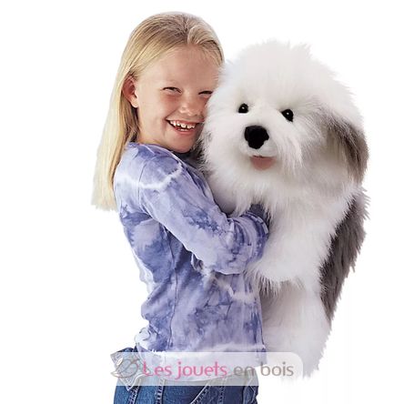 Burattino a mano Cane Bobtail FO-2029 Folkmanis 3