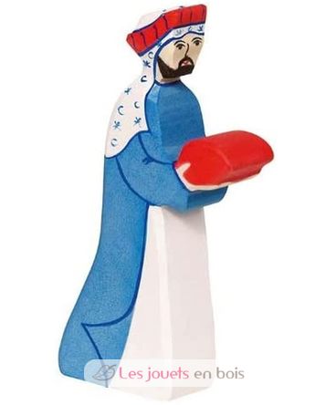 Statuina del Presepe di Natale - Melchiorre HZ80294 Holztiger 1