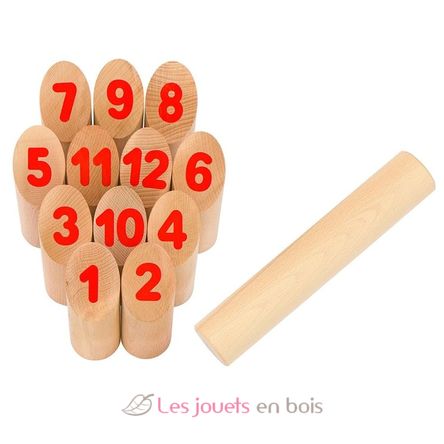 Gioco di vichinghi numero KUBB GO56853-4416 Goki 1