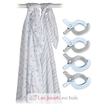 Confezione da 2 pannolini maxi + clip LLJ-121-009-003 Lulujo 2