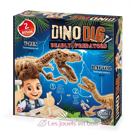 Dino Dig T-Rex e Raptor BUK2139 Buki France 1