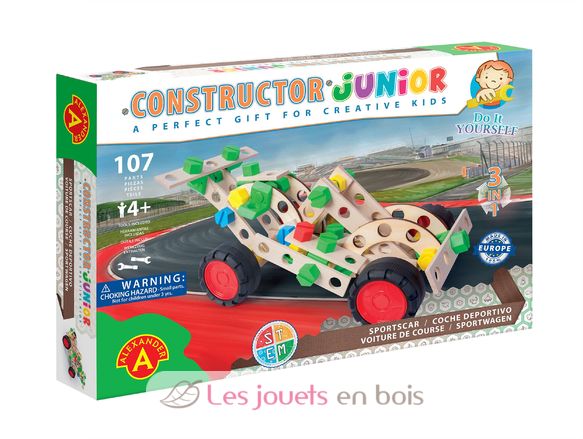 Costruttore Junior 3x1 - Auto da corsa AT-2158 Alexander Toys 1