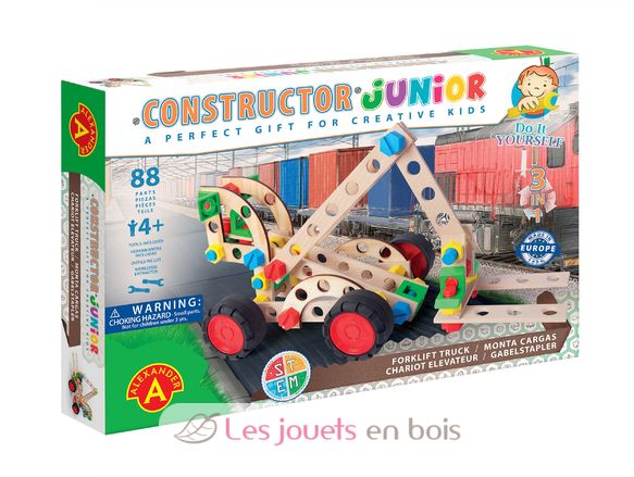 Constructor Junior 3x1 - Carrello elevatore AT-2159 Alexander Toys 1