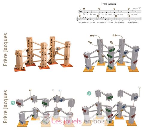 Circuito di palline melodiche Frère Jacques XY-22601 Xyloba 2