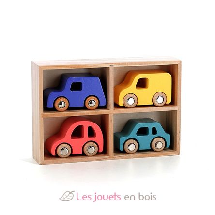 Set di 4 macchinine in legno City V2370 Vilac 2