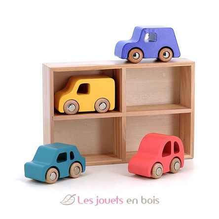 Set di 4 macchinine in legno City V2370 Vilac 1