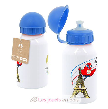 Bottiglia d'acqua in metallo mascotte Paris 2024 V240301 Vilac 3