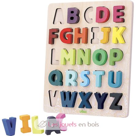 Puzzle dell'alfabeto ABC sotto la tettoia V2738 Vilac 2