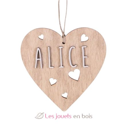 Decorazione di Natale - Cuore personalizzabile, legno VI-CR10 Vintiun 1