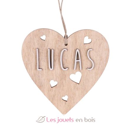 Decorazione di Natale - Cuore personalizzabile, legno VI-CR10 Vintiun 3