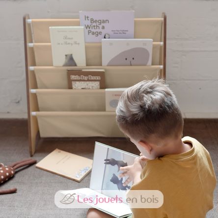 Libreria in tessuto riciclato beige EFK-107-016-019 3 Sprouts 3