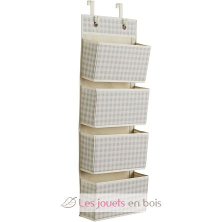 Organizzatore da porta con quadretti beige EFK-107-015-007 3 Sprouts 1