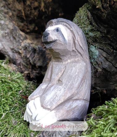 Figurina Bradipo tridattilo in legno WU-40719 Wudimals 2