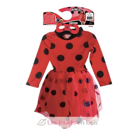 Vestito e maschera Ladybug 5-8 anni R300834 Rubies 3