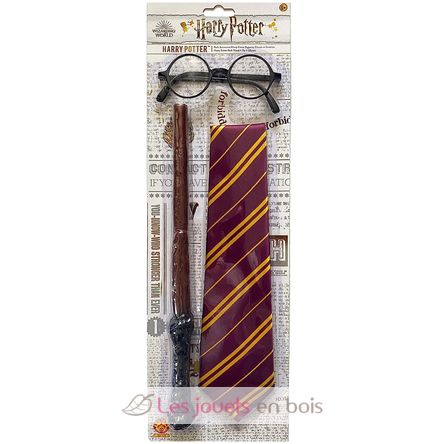 Occhiali, Bacchetta e Cravatta di Harry Potter R301119 Rubies 1