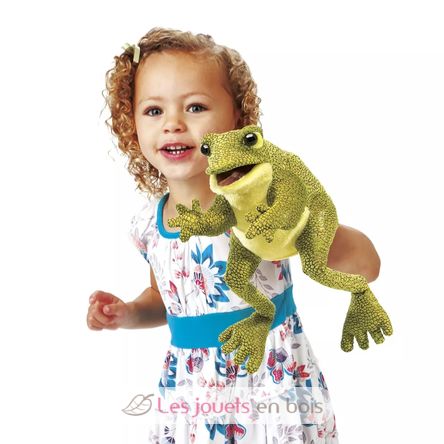 Burattino a mano Rana divertente FO-3033 Folkmanis 2