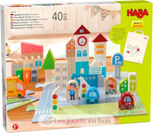 Blocchi e puzzle - Vita di città HA306782 Haba 1